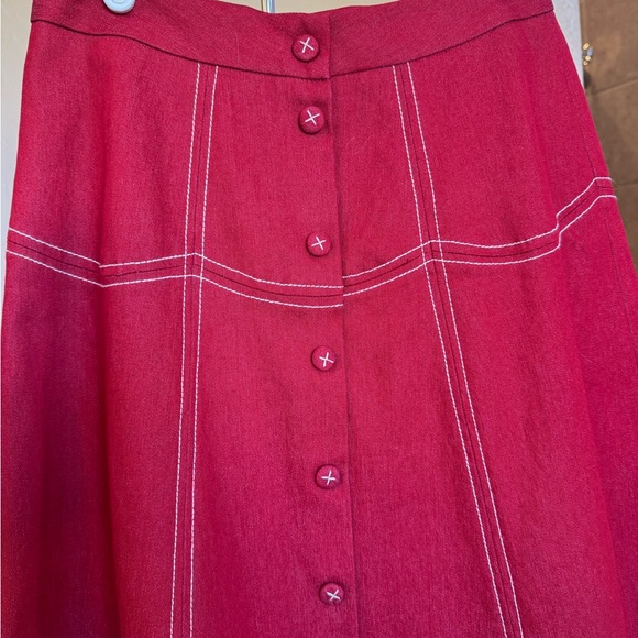 dress Brand Red Aline Skirt - Picture 3 of 5